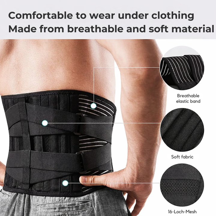 Lumbar support belt | 360-degree back stabilisation