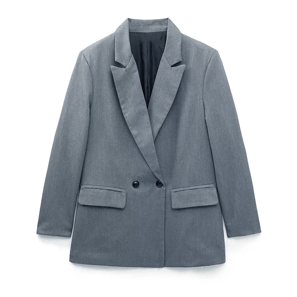 Elegante Double-Breasted Blazer voor Dames
