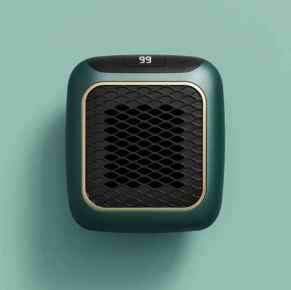 Compact 800 W wall heater with digital LED display