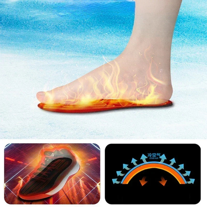 Heated carbon fibre insoles with USB, cut to size