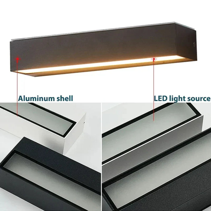 Solavella Solar Wall Lamp | 16 LEDs | Super Bright and Waterproof | For Garden, Balcony and House Wall | Warm and Cool White