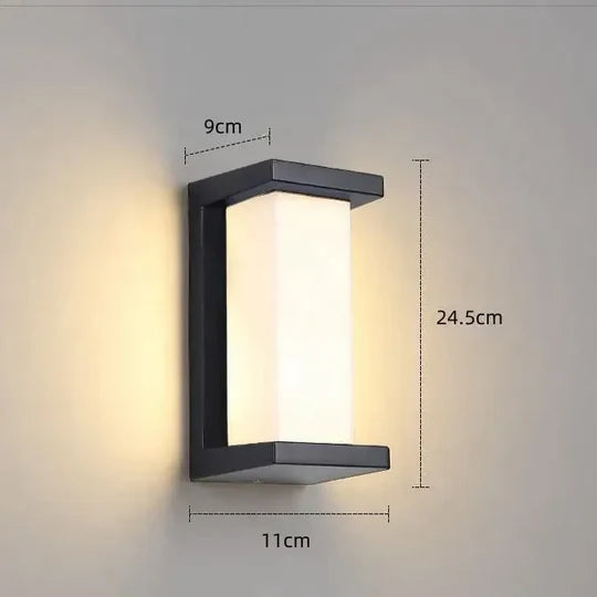 LED Outdoor Wall Lamp with Motion Sensor Smart Lighting