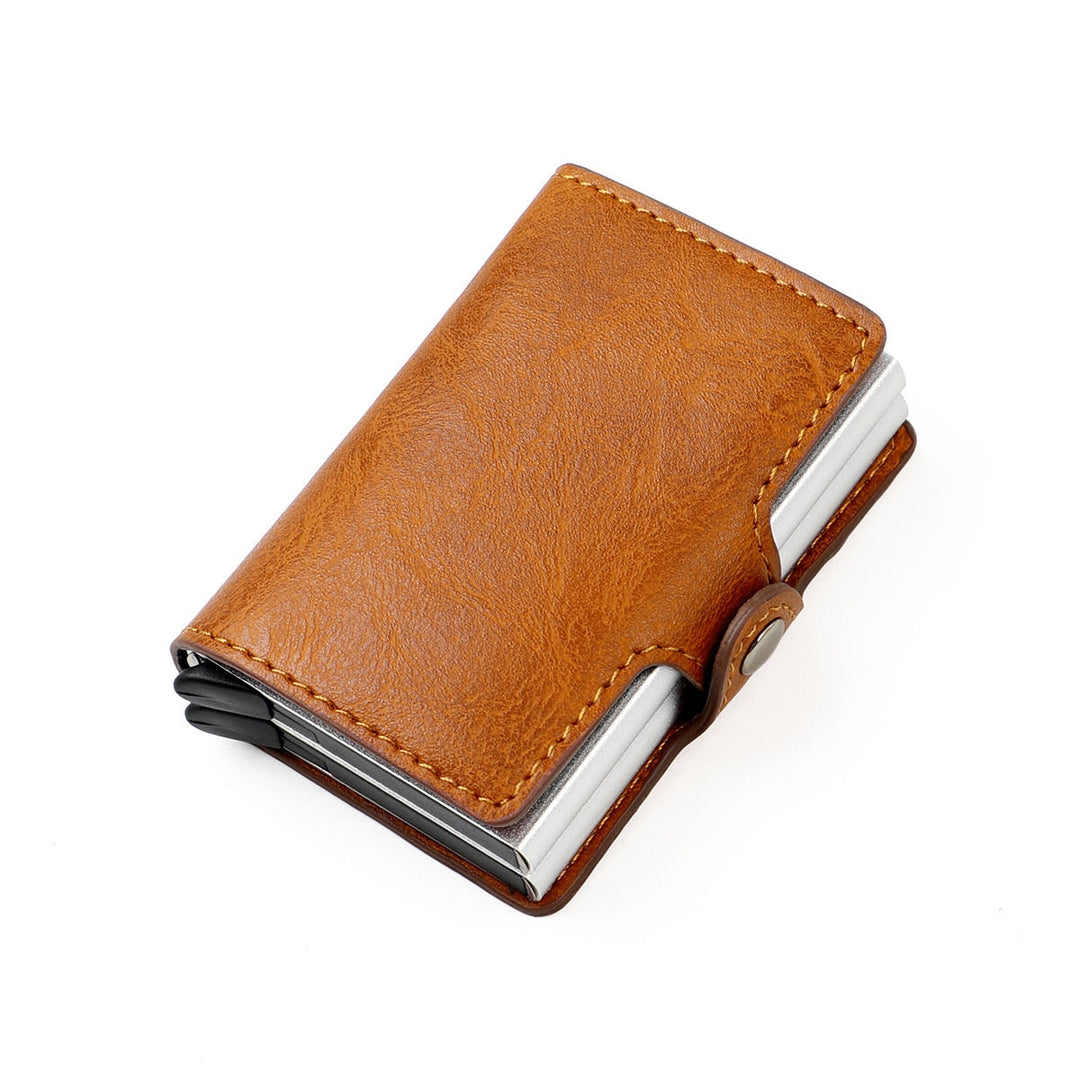 RFID Wallet with Double Pop-Up Pockets in Aluminium