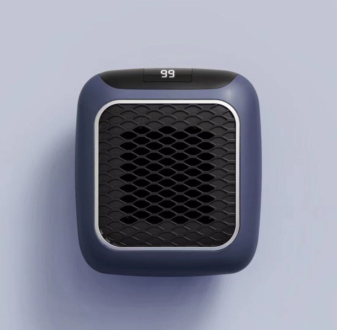 Compact 800 W wall heater with digital LED display