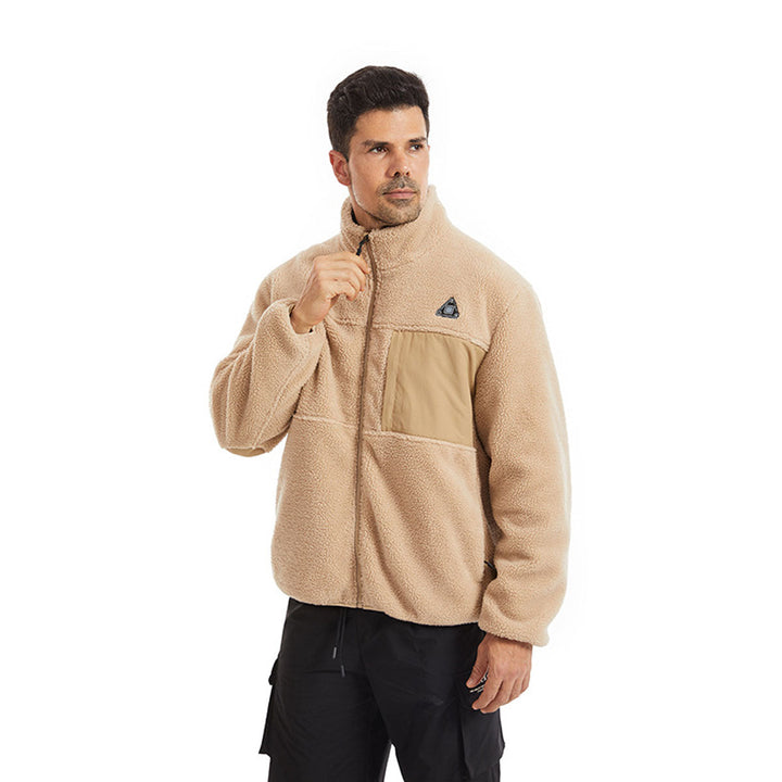 Heated fleece jacket with 4 heating zones and USB