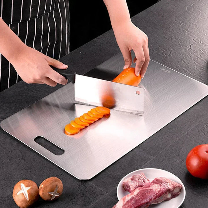 316 Stainless Steel Chopping Board – Thick, Double-Sided Board for Kitchen, Home Use and Kneading Dough