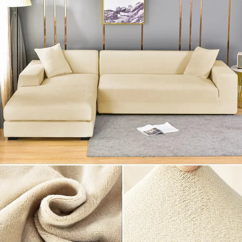 Sofina Stretch Velvet Sofa Cover with Luxurious Finish