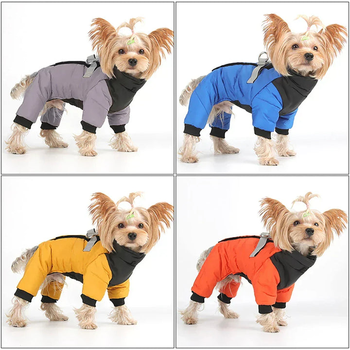 FurLuxe Waterproof Winter Coat with Harness Opening - Coat for Small and Medium Dogs