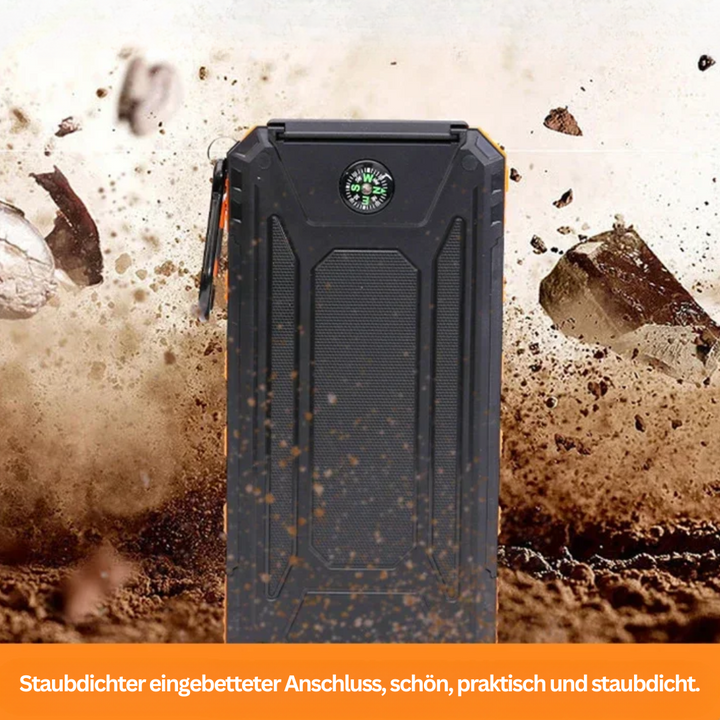 Solar-Powered Power Bank with Torch – SolarCharge Pro