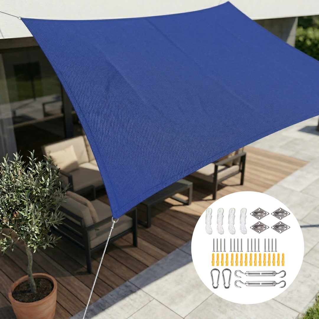Waterproof Rectangular Shade Sail | Waterproof Outdoor Fabric | UV Protection | SkyCover