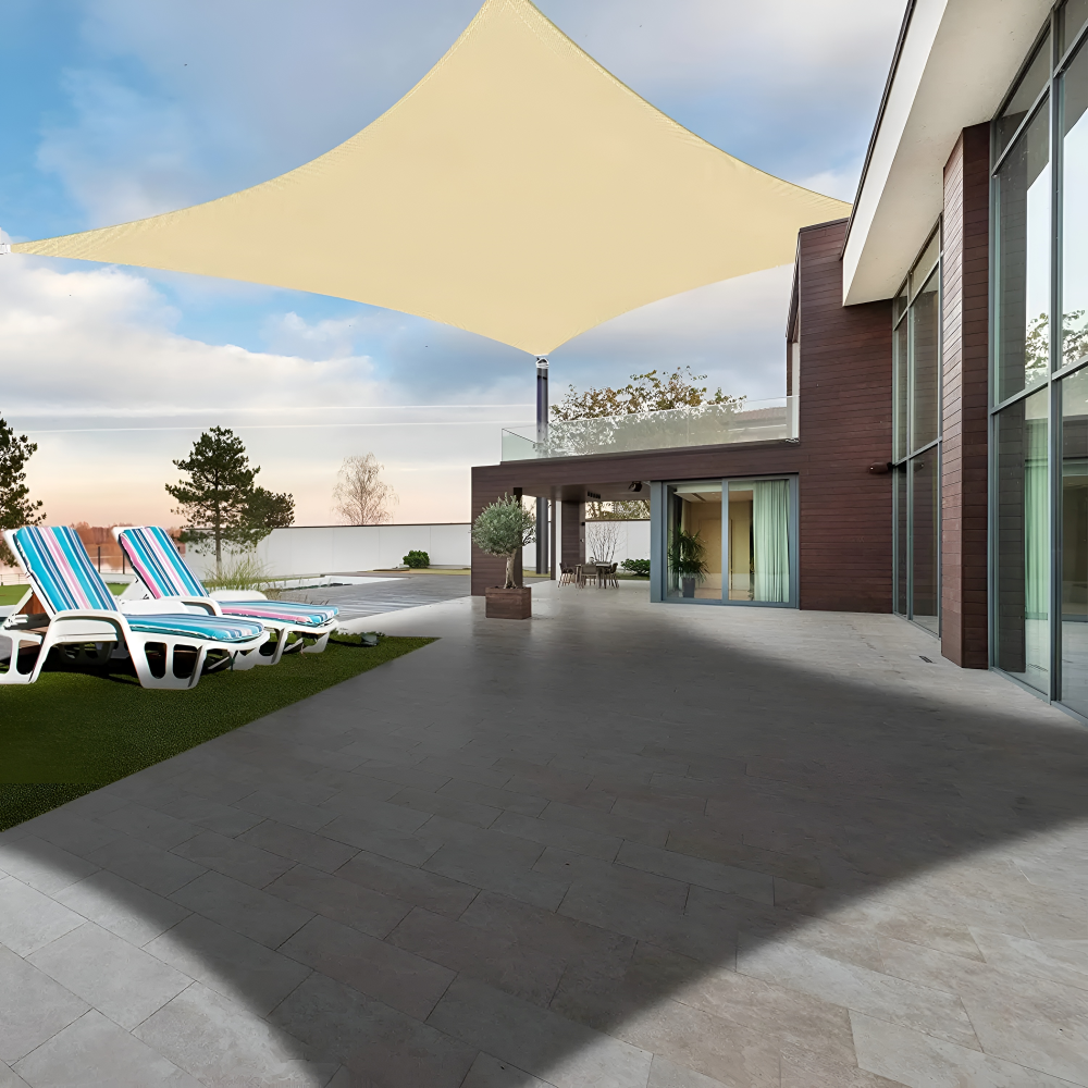Waterproof Rectangular Shade Sail | Waterproof Outdoor Fabric | UV Protection | SkyCover