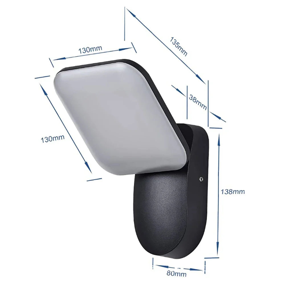 Waterproof Outdoor Wall Light with PIR Motion Sensor (12W) – Smart Illumination for Enhanced Security