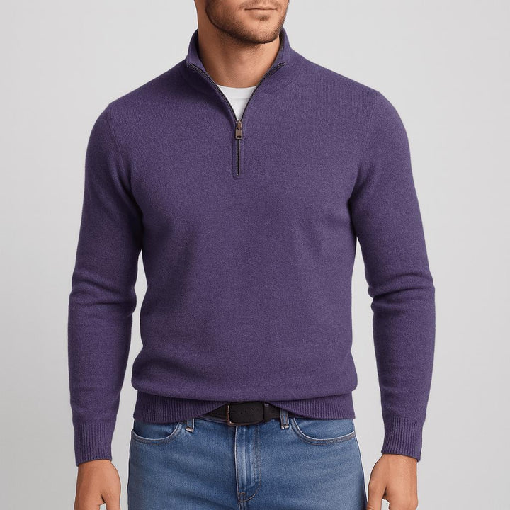 Men's Merino Wool V-Neck Jumper
