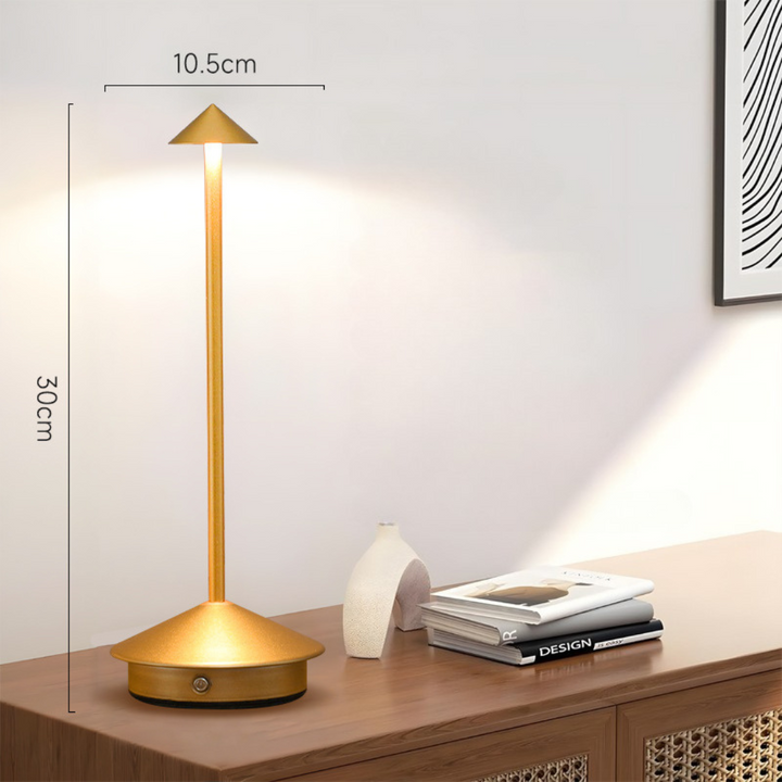 Cordless Table Lamp with Touch Dimmer and USB Charging