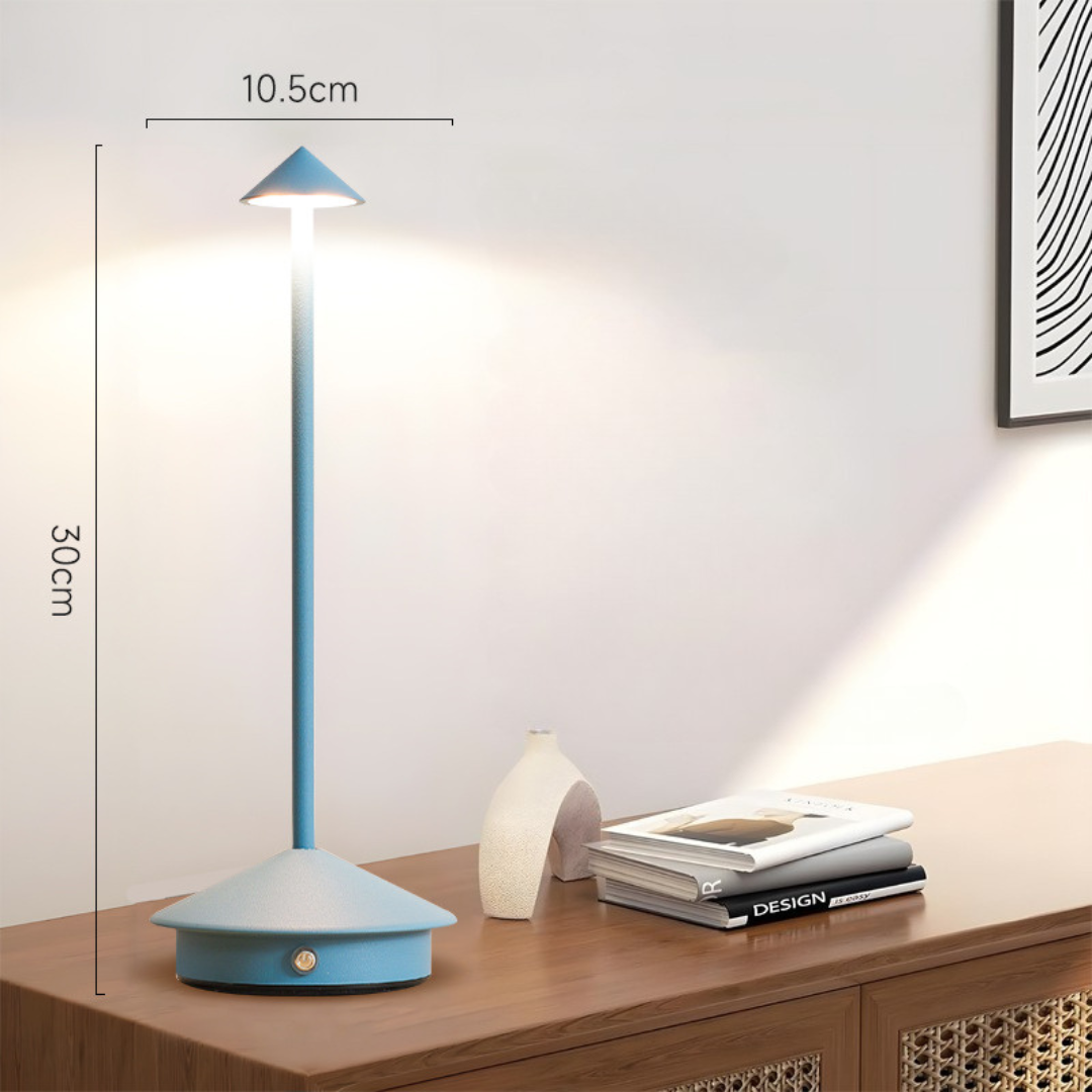 Cordless Table Lamp with Touch Dimmer and USB Charging
