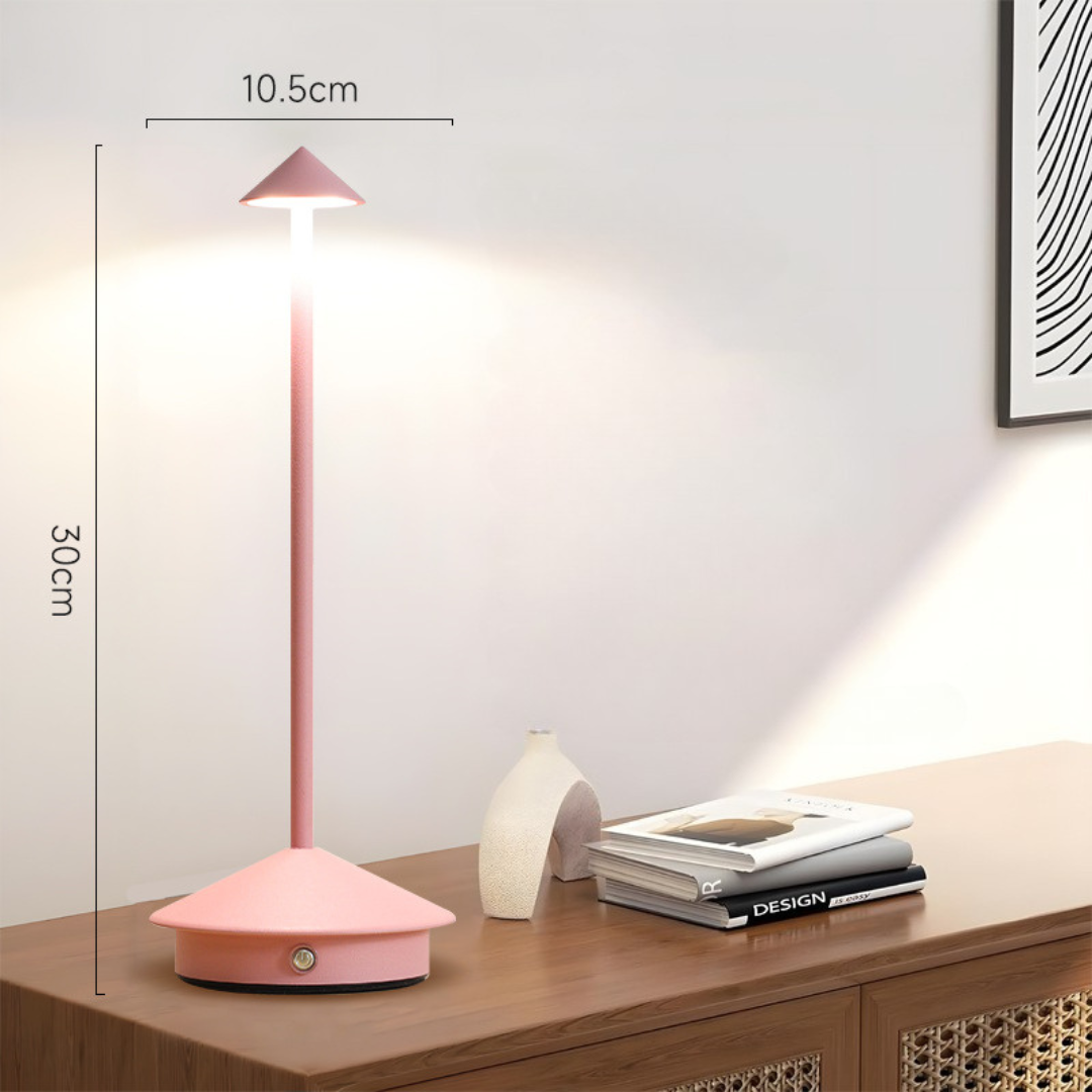 Cordless Table Lamp with Touch Dimmer and USB Charging