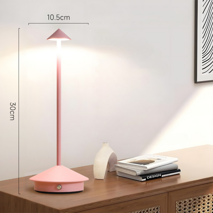 Cordless Table Lamp with Touch Dimmer and USB Charging