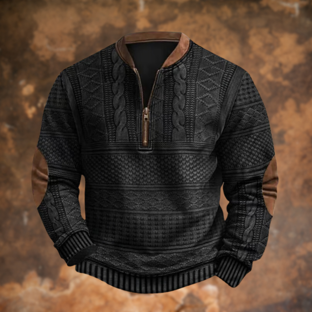Men's jumper | Practical quarter zip & warming fit
