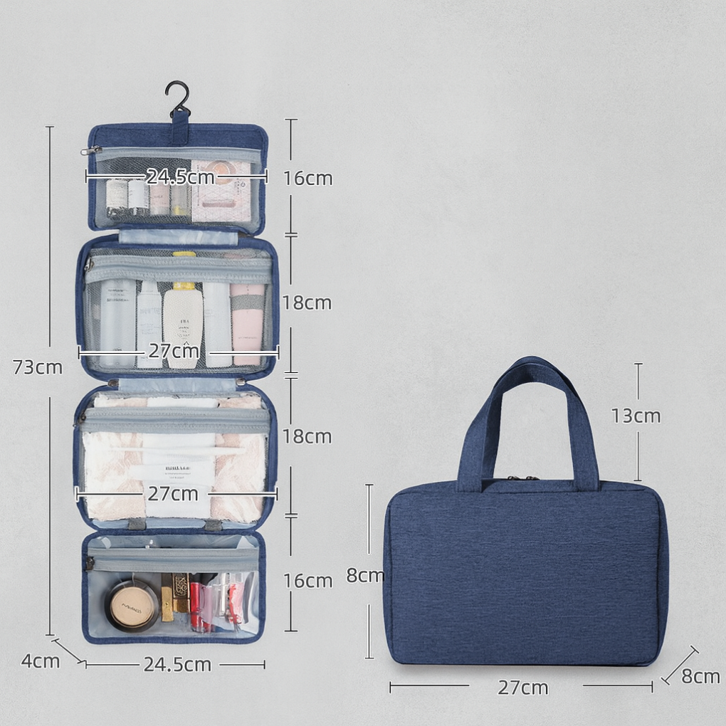 Sam | Multi-Compartment Toiletries Organiser