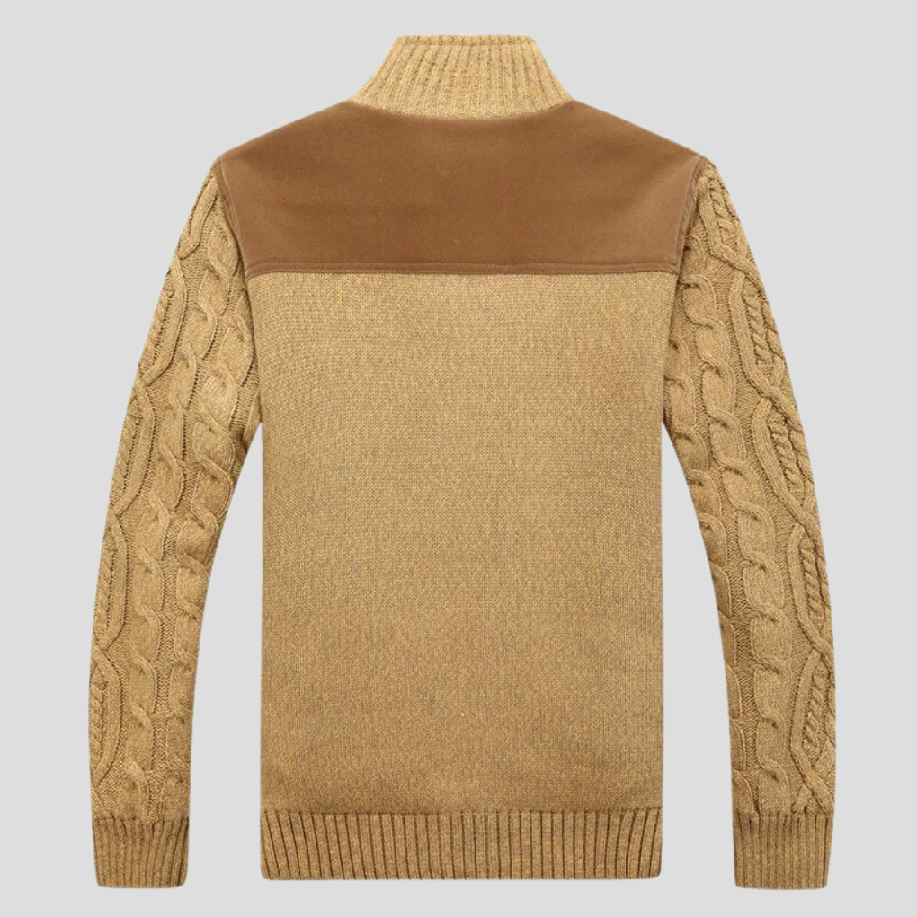 Men’s Plush-Lined Cardigan