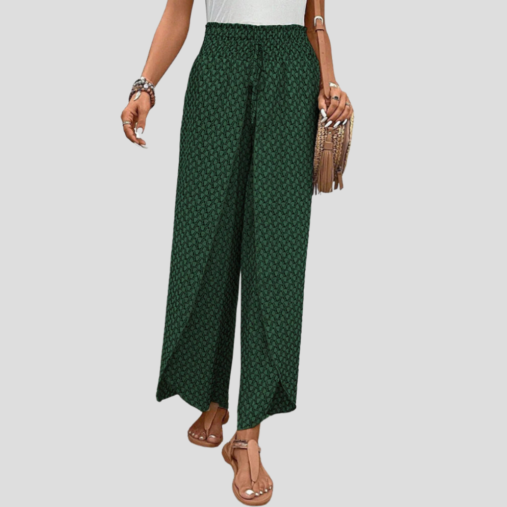 Modern Geometric Print Trousers