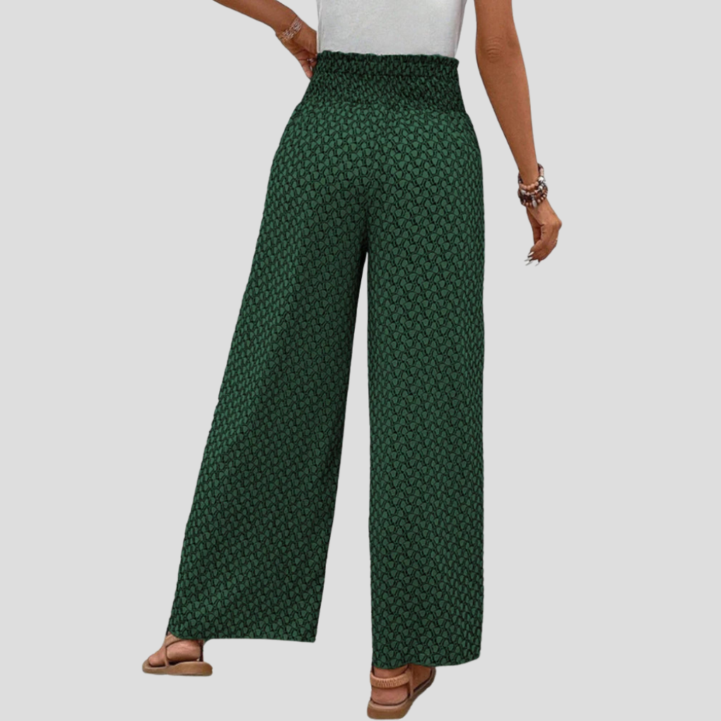 Modern Geometric Print Trousers