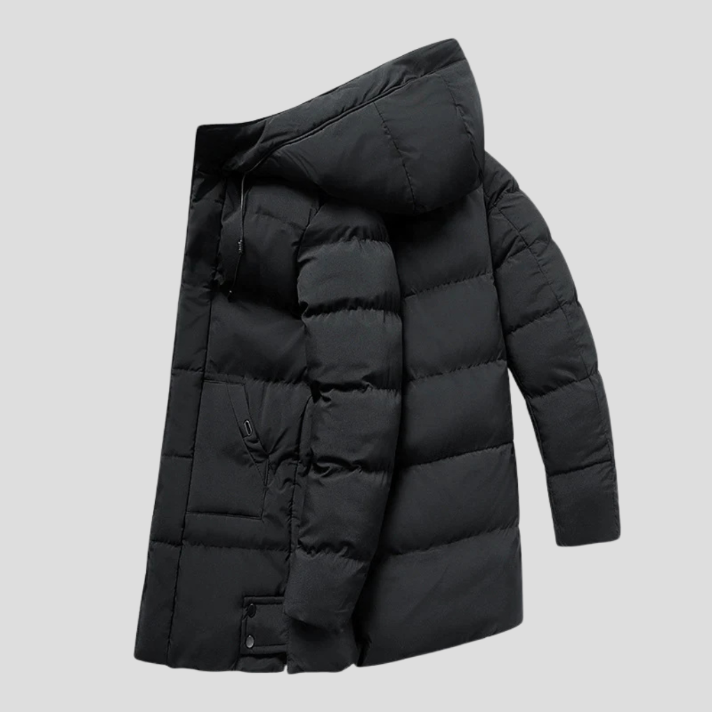 Men’s Parka Coat – Elegant Shield for Harsh Weather