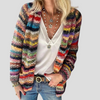 Women’s Stripe-Print Long-Sleeve Cardigan