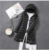 Long Down Jacket with Detachable Hood for Women Stay Warm and Stylish All Season Long