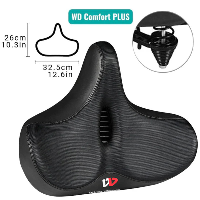 CyclePad Comfortable Bicycle Saddle with Extra Wide Seat