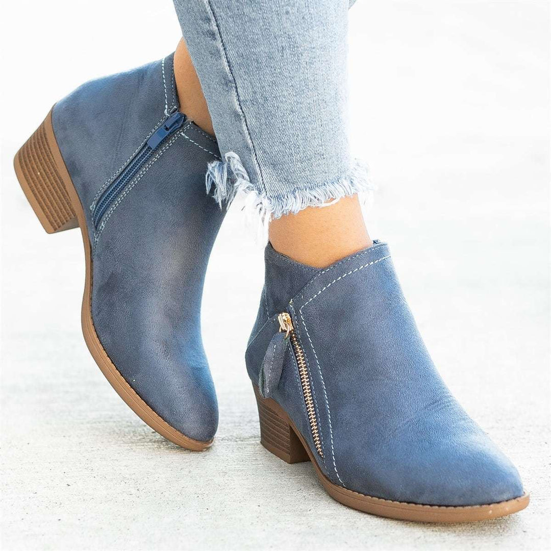 Autumn Women's Leather Ankle Boots – Saphira