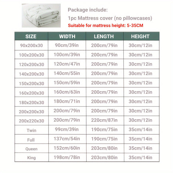 Waterproof Mattress Protector | Cooling 3D Air Layer | Machine Washable