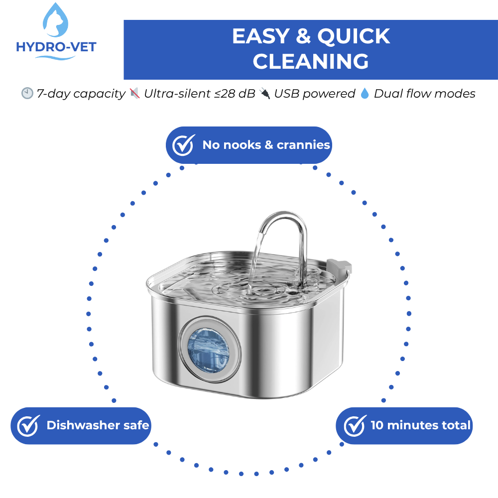 SereneFlow Vet-Grade Pet Fountain for Quiet Operation and Easy Cleaning
