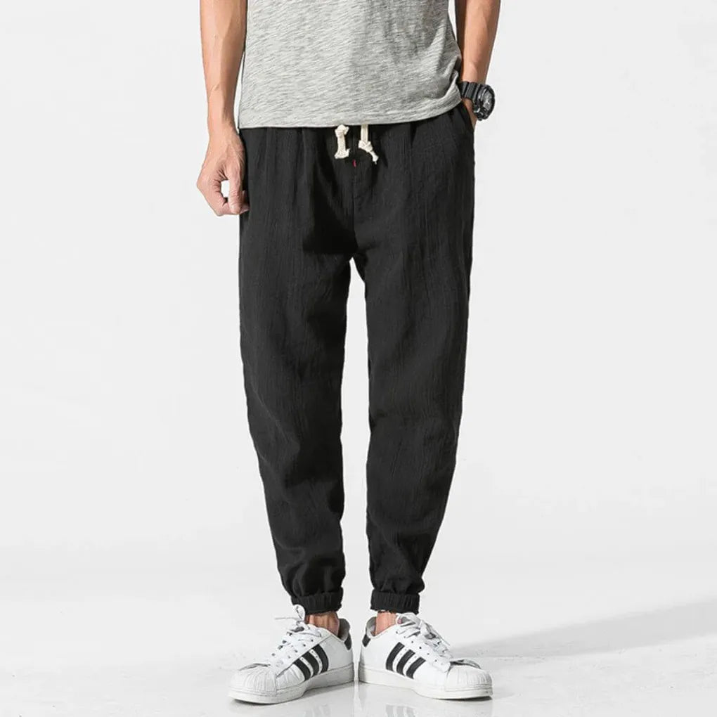 Men’s Cotton-Linen Comfort Pants – Lightweight Everyday Wear