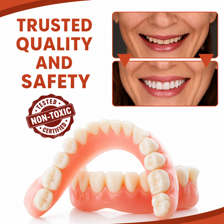 Comfort Pads for Dentures | Soft Silicone Filling | Non-Slip Fit