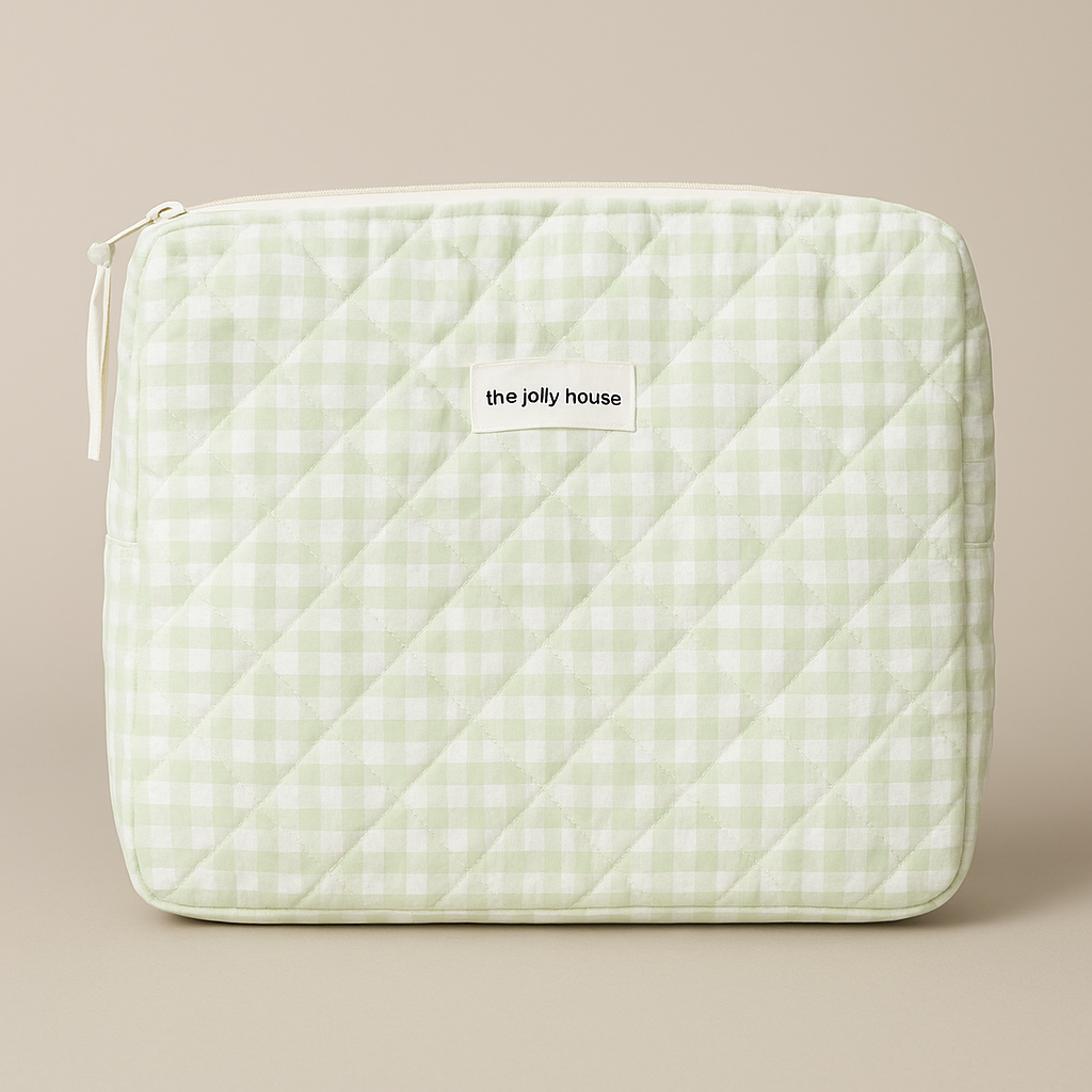 Plaid Quilted Cosmetic Organize