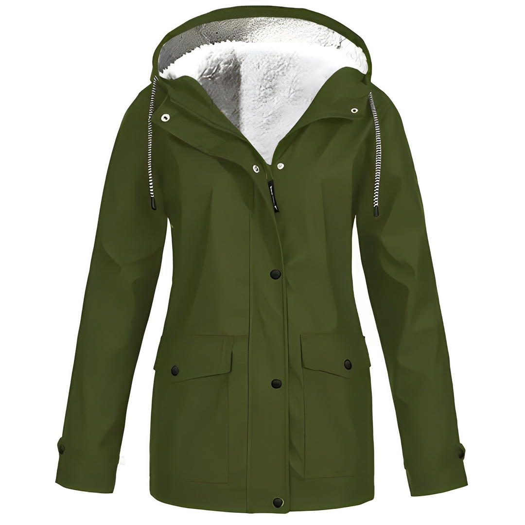 Fleece-Lined Women's Raincoat - WarmWarder