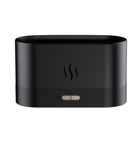 Aroma diffuser with flame effect and 180 ml tank, quiet and USB-powered