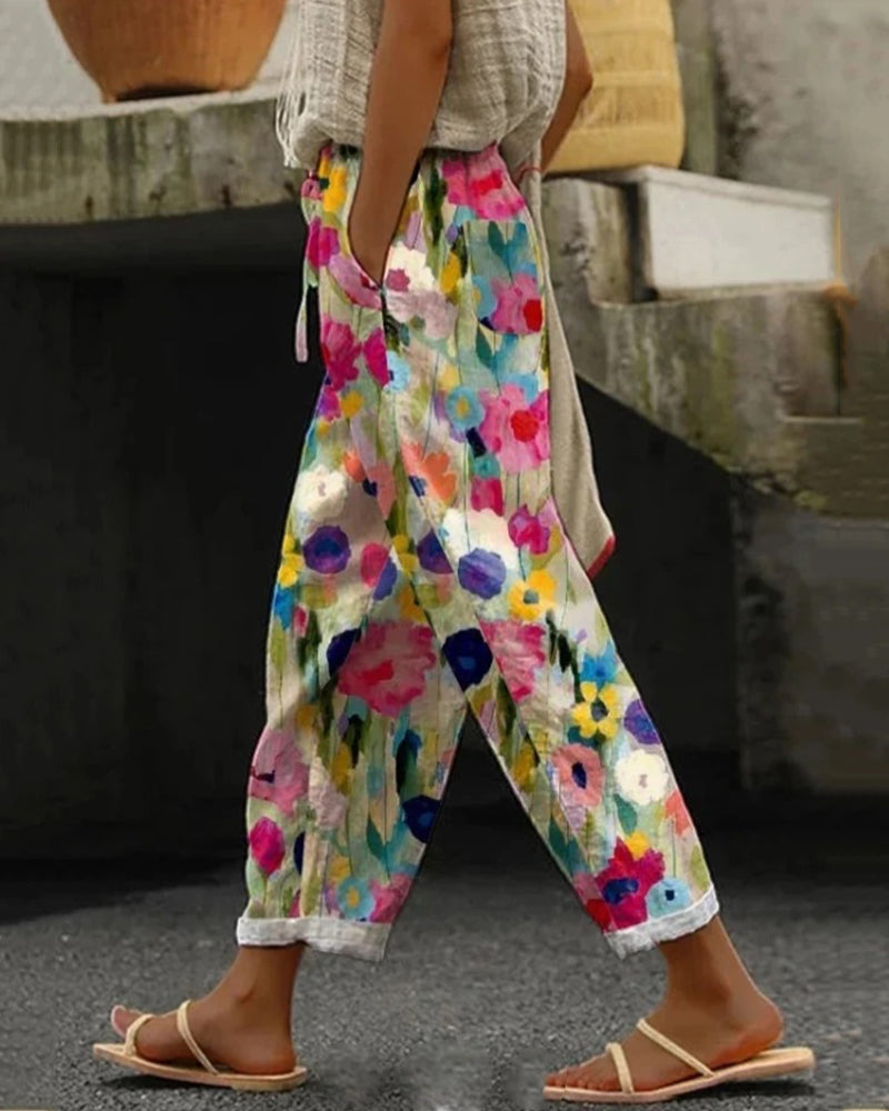 Colourful Women's Joggers with Elasticated Waist – Nova