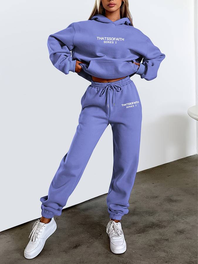 Casual Women's Joggers & Sweatshirt Set - Harper