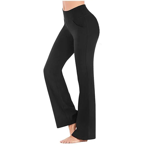 Women's High-Waisted Yoga Trousers – Selina
