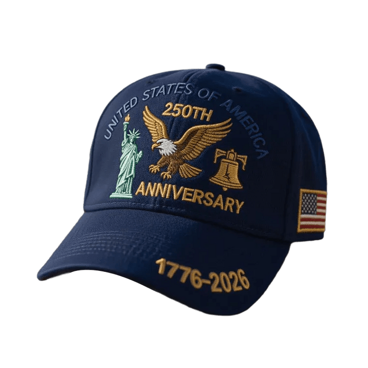 Baseball Cap Patriotic Hat Embroidered American Flag Curved Brim Structured