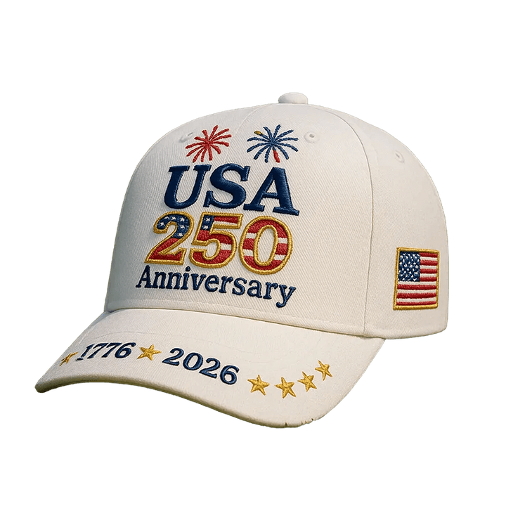 Baseball Cap Patriotic Hat Embroidered American Flag Curved Brim Structured