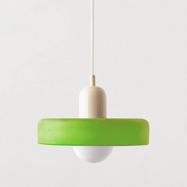 Bauhaus Pendant Light in Coloured Glass
