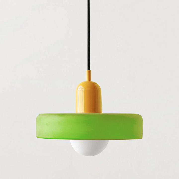 Bauhaus Pendant Light in Coloured Glass