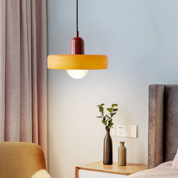 Bauhaus Pendant Light in Coloured Glass