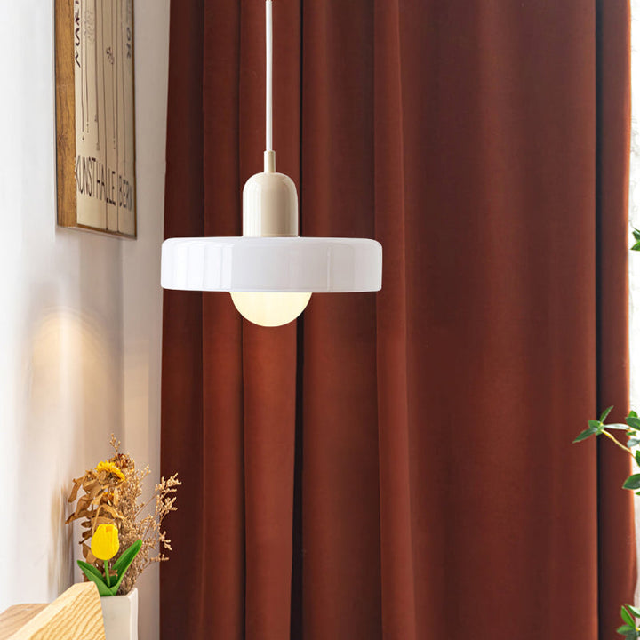 Bauhaus Pendant Light in Coloured Glass