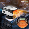 Compact car heater with 360° swivel and fast warmth