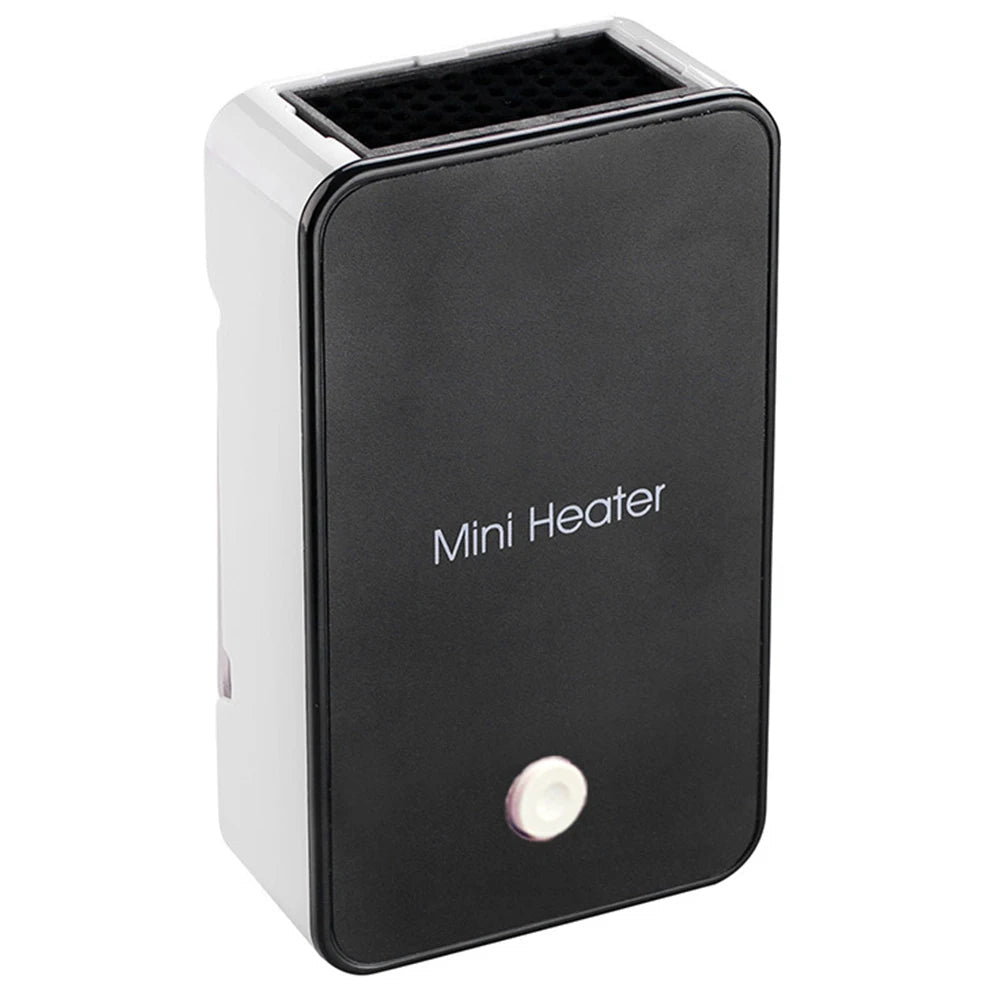 Compact, quiet fan heater with PTC element