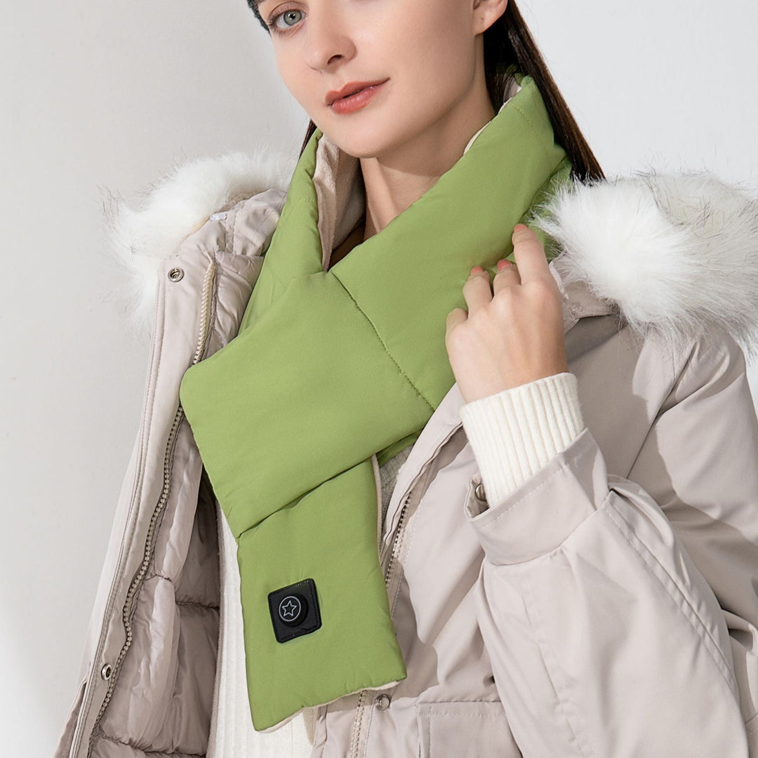 Heated cotton scarf with graphene heating